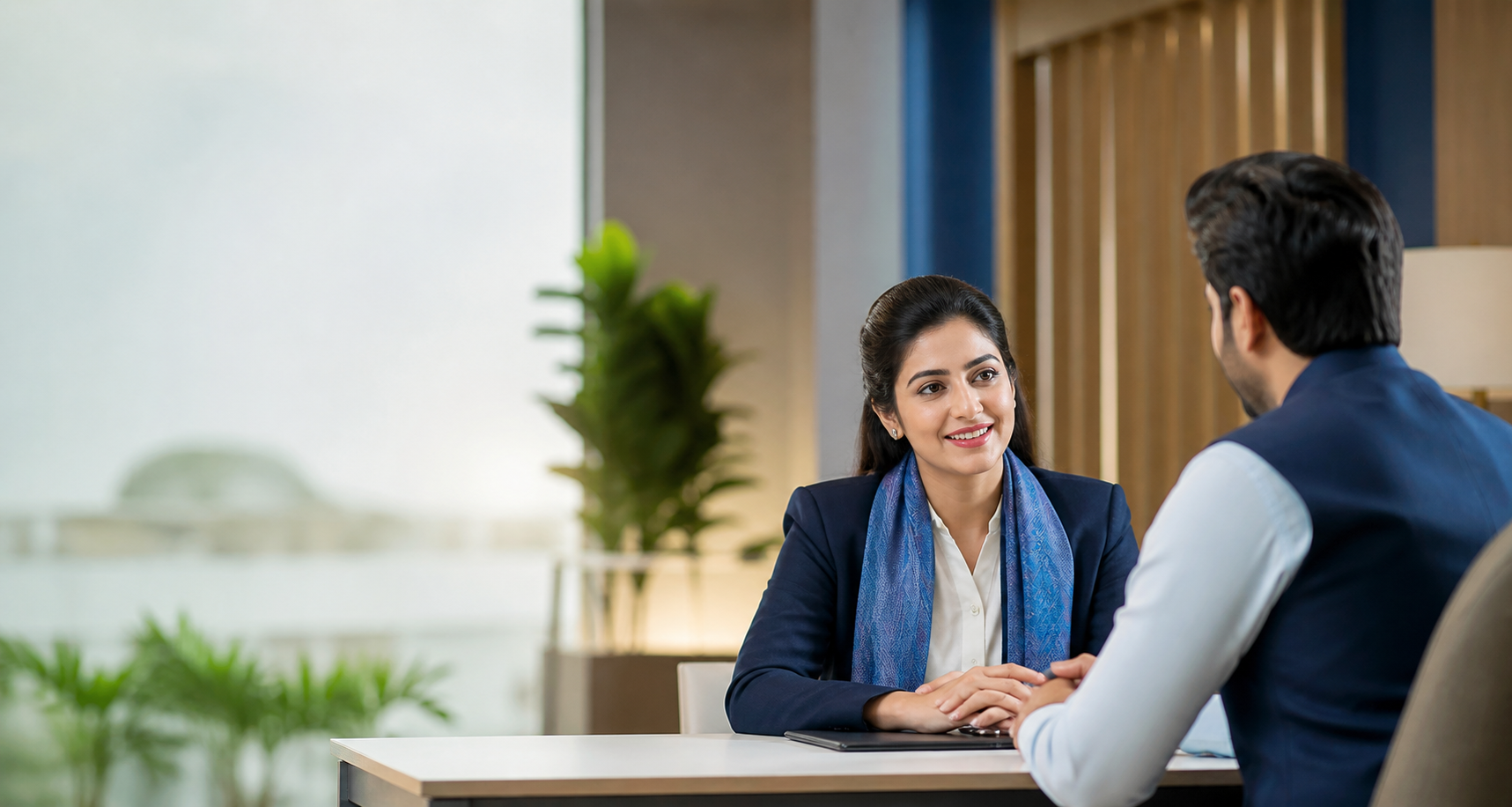 KRFS customer-care advisor meeting with a customer