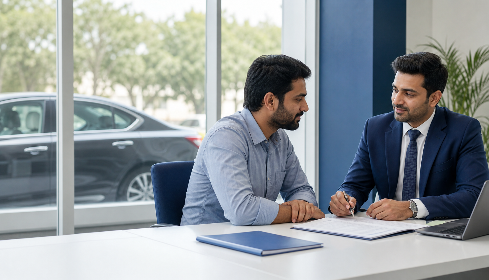 Customer receiving financial guidance from a KRFS advisor